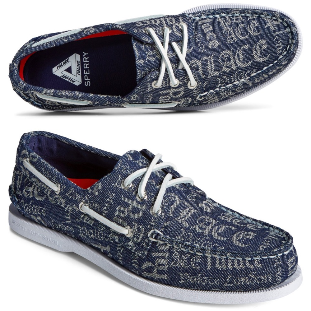 Palace x Sperry Boat Shoes, NWT